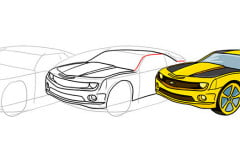 Инструкция: Как нарисовать Chevrolet Camaro Как нарисовать Chevrolet Camaro
