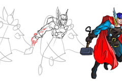 Супергерои: учимся рисовать Тора (Thor) Учимся рисовать Тора (Thor)