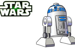 Lego Star Wars: Рисуем R2-D2 Как нарисовать дроида Lego R2-D2