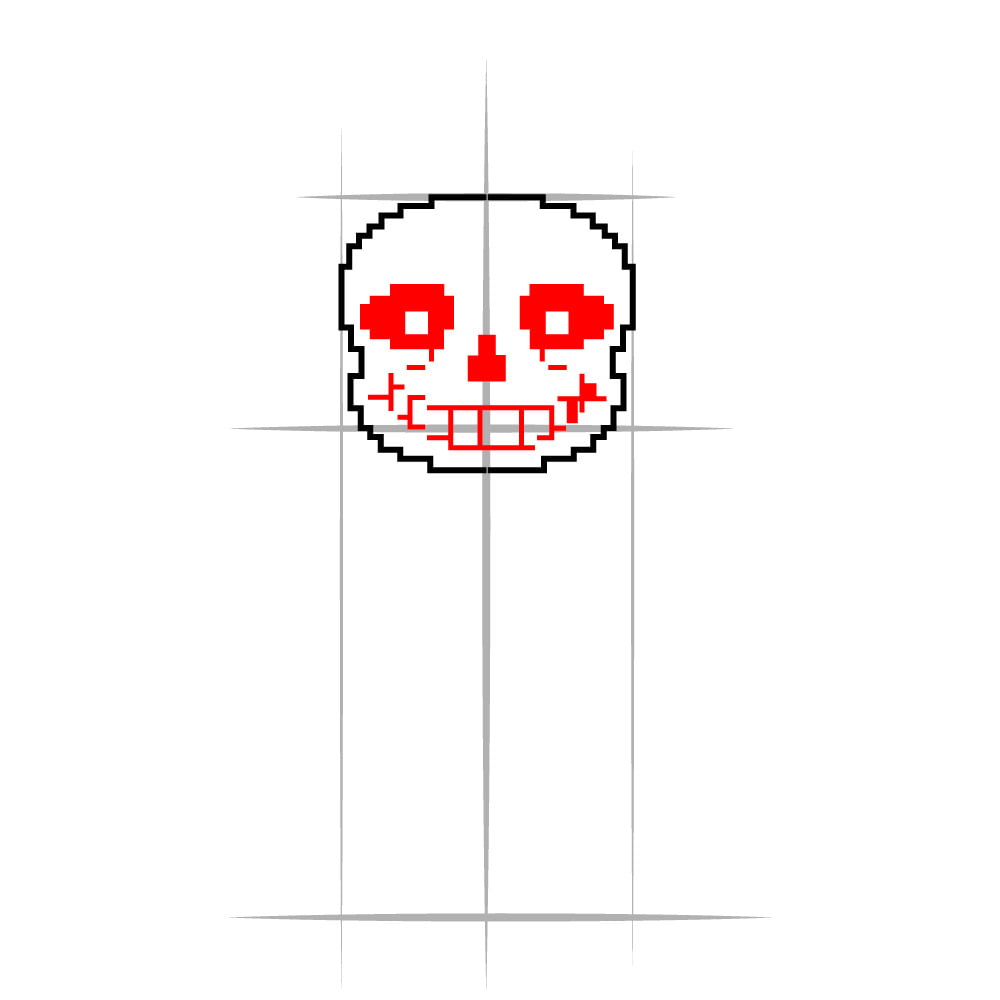 Как нарисовать Санса из Undertale — 03